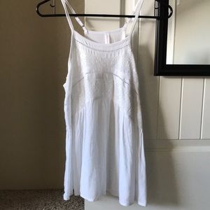 flowy white tank